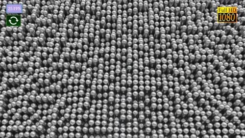 Dynamic Metallic Cylinders Abstract Wave Animation