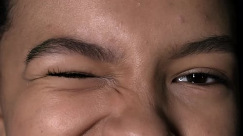 Winking Brown Eye