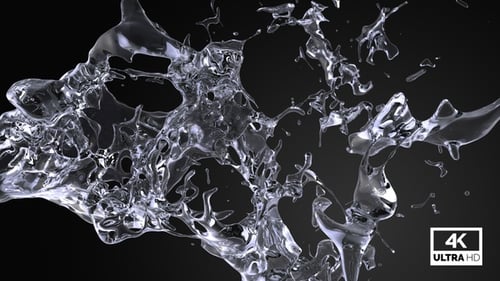 Fluid Water Splash Reveal Transition