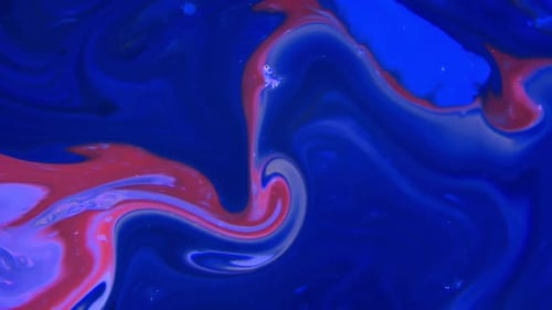 Abstract Red, Pink, and Blue Swirling Colors