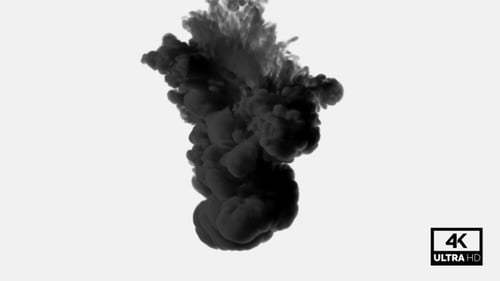 Black Ink Fluid Reveal Transition