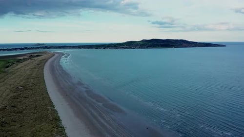 Aerial View of Beach and Ocean Coastline