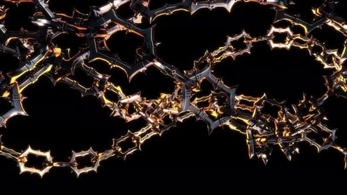 Stachelige Metallkette VJ Loop