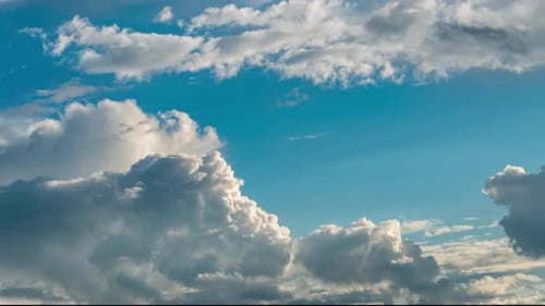 Clouds In The Sky Before Sunset