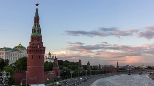 View From Moscow-River On Kremlin