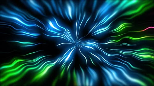 4K Abstract Background neon glow color moving seamless art loop background