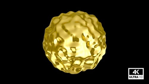 Abstract Gold Nugget V5