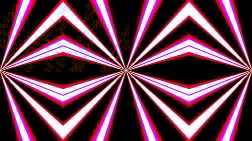 Dynamic Geometric Abstract Pattern with Radiant Colors