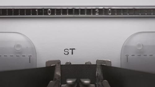 Escribir texto en una máquina de escribir