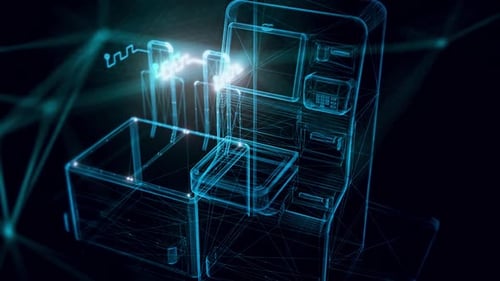 Self Service Cash Register V1 Hologram Close Up Hd