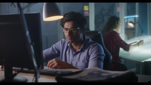 Video Game Developer at Work