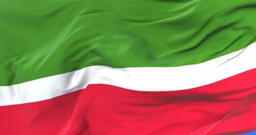 Realistic Waving Flag Animation Loop Background