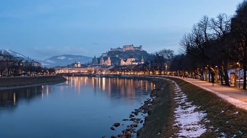 Evening Hyperlapse of Salzburg Old Town
