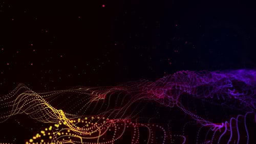 Abstract Particle Wave Digital Background Loop