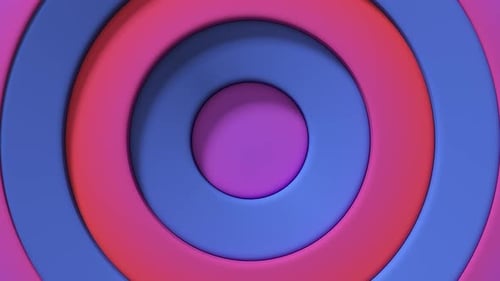 Abstraktes Muster aus bunten Kreisen mit Offset