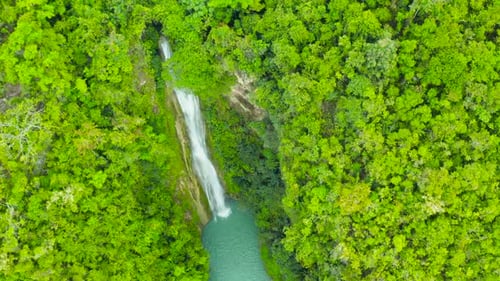Beautiful Tropical Waterfall Philippines Cebu
