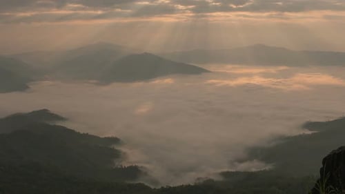 Sunray Morning Mountain