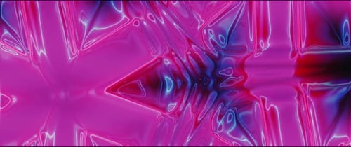 Fluid Neon Glow Abstract Morphing Background