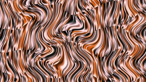 Abstract Fluid Wavy Metallic Pattern Background Loop
