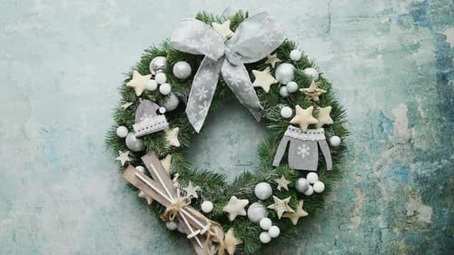 Festive Christmas Wreath Decoration