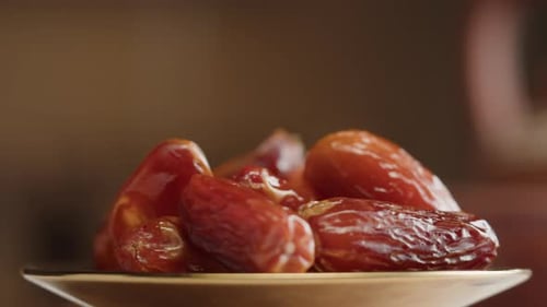 Dates Closeup Dry Fruits Vegetarian Food