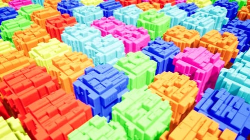 Close Up Building Toy Brick