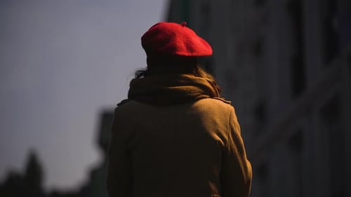 Disappointed girl left alone, loneliness in big city, depression after break up