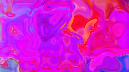 Abstract colorful trendy liquid wave paint background