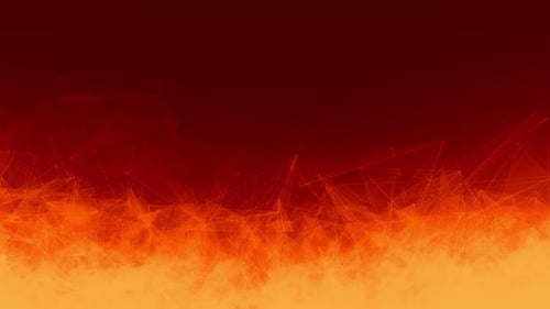 Abstract Polygons Loop on orange Gradient Background