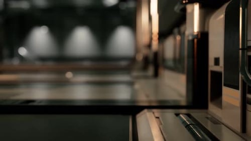 3D-Rendering eines realistischen SciFi-Raumschiffkorrid