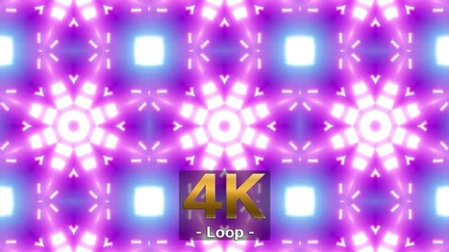 Multi Shapes Art VJ Kaleidoscope Light 4K 01