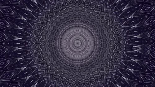 Psychadelic Hypnotic video pattern. Geometric loop background. Kaleidoscope retro shapes.