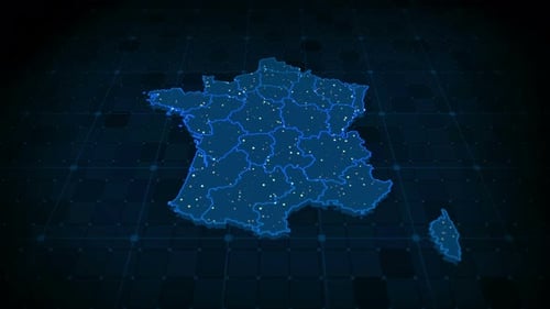 France Map 4k