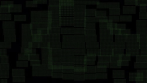 Abstrakte grüne Würfel