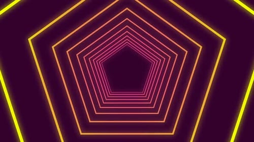 Digital generated video of concentric lines