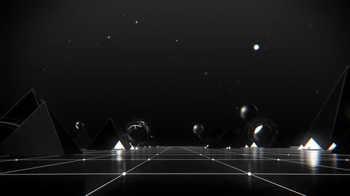 Dynamic Abstract Geometric Design Motion Background