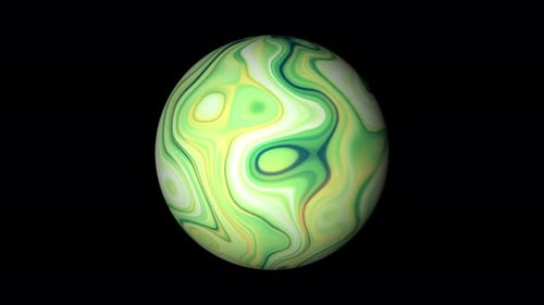 Green Colorful Sphere Background