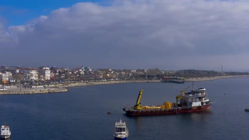 Vue aérienne d'Istanbul Maltepe Bosphore