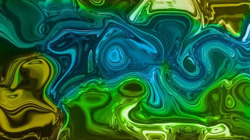 Vibrant Abstract Fluid Liquid Marbling Motion Background