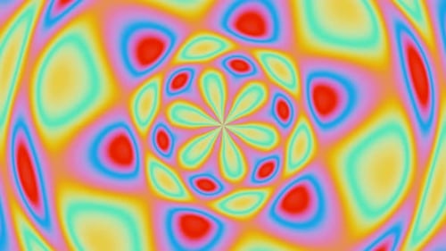 Kreis rotierender Neon-Disco-Hintergrund VJ Loop