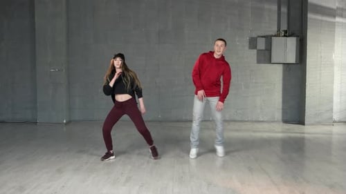 Modern Style Dancers Performing Hiphop