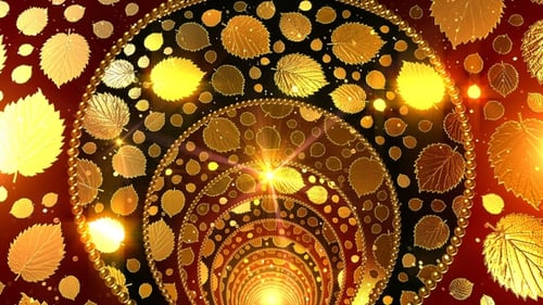 Goldener Blatt-Hintergrund