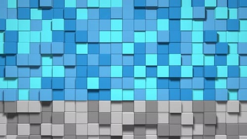 Geometric mosaic waves pattern