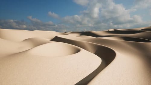 Dünen in der Sandwüste Naturlandschaft bei heißem Wetter