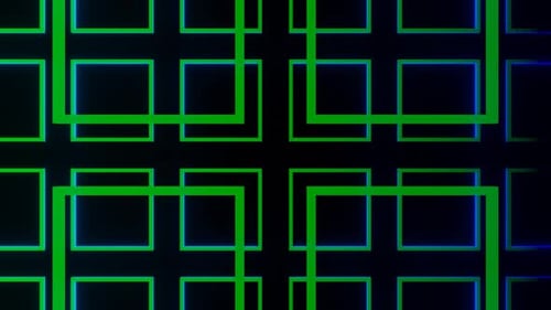 3d Render Squares Seamless Background Looped Animation