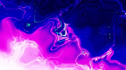 Abstract Fluid Pink Blue Neon Swirl Background