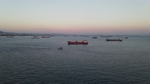 Ship Anchored in the Sea