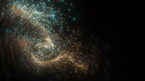 Partícula remolino coloreada