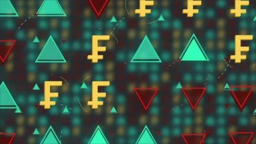 Corporate Financial Geometric Pattern Animation Background