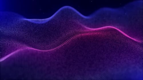 Dynamic Futuristic Abstract Particle Wave Animation